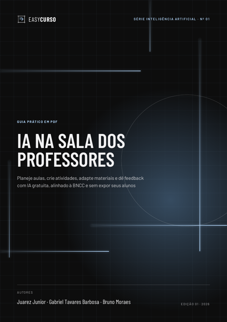 Capa do material IA na Sala dos Professores