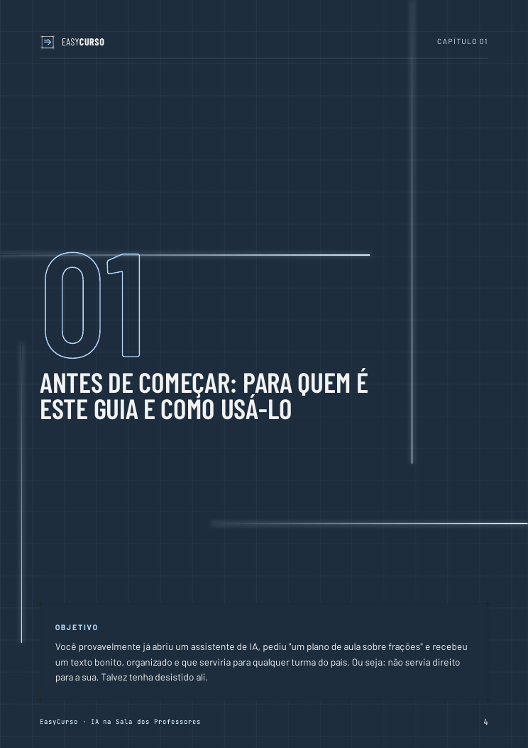 Página de amostra 2 do material IA na Sala dos Professores